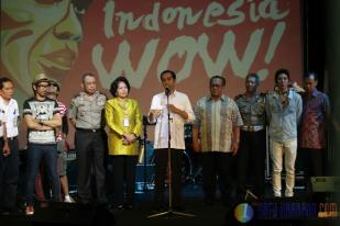 Jokowi Hadiri Peluncuran Lagu Indonesia Wow