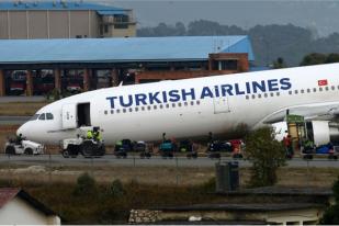 Pesawat Turkish Airlines Tergelincir