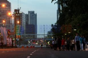 KAA, Ratusan Warga Jalan Kaki akibat Sterilisasi Jalan Protokol