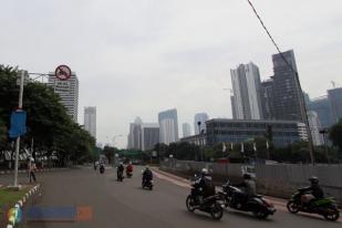 Rambu Larangan Sepeda Motor Jalan Sudirman Sudah Dipasang