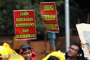 Aksi Demo Gema Demokrasi Tolak Kebangkitan Orba dan Militerisme