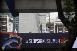 Baliho Stop Sirkus Lumba Dipasang di Mampang