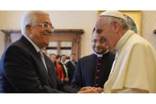 Mahmoud Abbas Hadiri  Misa Kanonisasi Biarawati Palestina di Vatikan