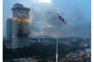 Markas Besar Kepolisian Malaysia Terbakar