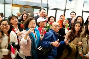 Serunya Ibu-ibu Indonesia Sambut Ahok di Belanda