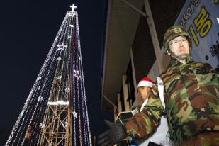 Korsel Bangun Kembali “Pohon Natal” dekat Korut