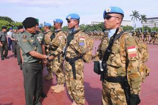 208 Prajurit TNI Siap Bertugas di Kongo dan Afrika Tengah