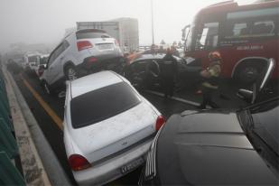 100 Mobil Tabrakan Beruntun di Jalan Tol Korsel