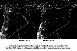 Selama Konflik, 83 Persen Lampu di Suriah Padam