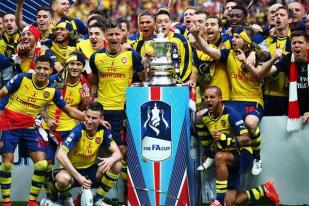 Arsenal Juara Piala FA, Hantam Villa 4-0