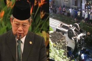 SBY Ucapkan Belasungkawa kepada Korban Bus Giri Indah yang Masuk Jurang di Cisarua Bogor