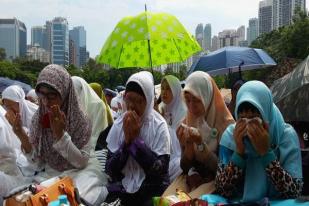 Salat Id, Ribuan WNI di Hong Kong Padati Victoria Park