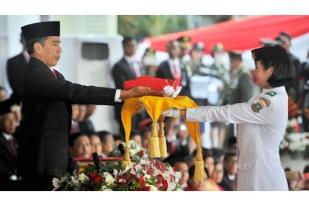 Sang Saka Merah Putih Sudah Diturunkan