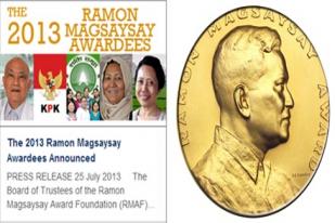 KPK Resmi Terima Ramon Magsaysay Award 2013 Di Manila