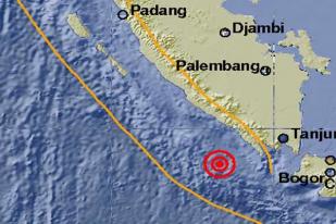 Gempa 5,4 SR Guncang Lampung Barat