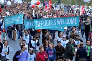 Ribuan Warga Belgia Unjuk Rasa Dukung Migran