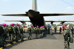 1000 Prajurit TNI Diberangkatkan ke Sumsel