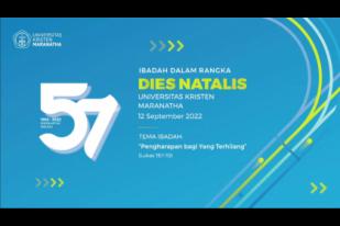 Dies Natalis ke-57, UK Maranatha Usung Tema “Maranatha Melaju”