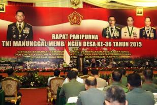 Panglima TNI Buka Rapat Paripurna Tentara Manunggal Membangun Desa