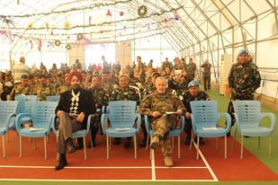 Dansatgas Indobatt Konga XXIII-J/Unifil Hadiri Perayaan Natal di Naqoura