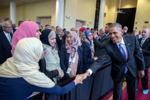 Obama di Masjid AS Mengecam Capres Anti-Muslim