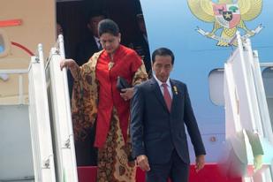 Presiden Jokowi Tiba di Jakarta