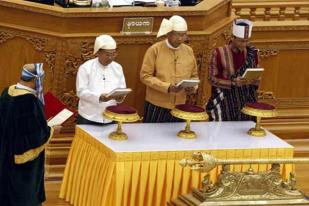 U Hti Kyaw, Dilantik Sebagai Presiden Baru Myanmar