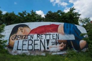 Pelaku Vandalisme Rusak Lukisan Dinding Aylan Kurdi di Jerman