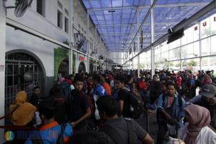 13.624 Pemudik Tiba di Stasiun Pasar Senen