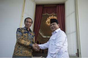 Presiden Terima Prabowo di Istana Merdeka