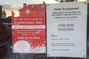 Restoran Milik Muslim Beri Tunawisma Makan Gratis Saat Natal