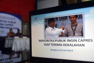 LSI: Mayoritas Publik Ingin Capres Siap Terima Kekalahan