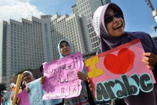 Puluhan Mahasiswa Sambut Hari Bahasa Arab Sedunia