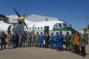 Pesawat CN-235 Buatan Indonesia Tiba di Dakar