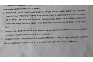 Pemkab Bogor Pasung Hak Beribadah 3 Gereja di Parungpanjang