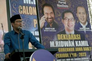 Ridwan Kamil Terharu Saat Deklarasi Cagub Jabar