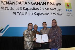 PLN Tandatangani Kontrak Jual Beli Listrik PLTGU-PLTU