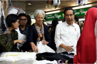 Blusukan Bos IMF, Lagarde Terkesan dengan Pasar Tanah Abang