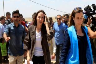 Utusan Badan Pengungsi PBB Angelina Jolie Kunjungi Mosul Irak