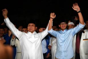 Dihadiri AHY, Prabowo-Sandiaga Uno Resmi Mendaftar di KPU