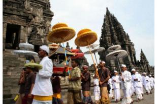 Wakili Presiden, Menag Sampaikan Selamat Nyepi di Tawur Agung Kesanga