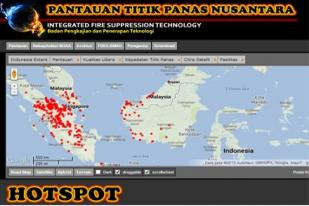 Titik Api di Riau Kembali Meningkat Menjadi 185