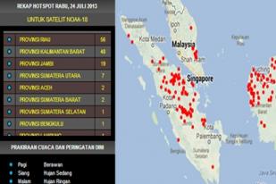 129 Titik Api Berhasil Dipadamkan 56 Masih Membara di Riau