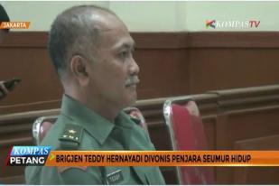 Korupsi Rp 168,1 Miliar, Brigjen Teddy Divonis Seumur Hidup