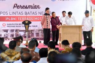 Presiden Jokowi Resmikan PLBN Motaain di NTT