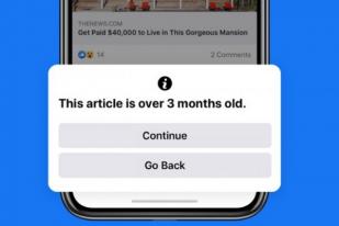 Facebook Peringatkan Pengguna Sebelum Unggah Berita Lama