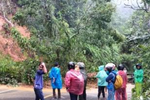 Longsor Tutup Akses Jalan Sumbar-Bengkulu