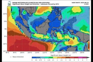 BMKG: Waspadai Gelombang Tinggi pada 23-24 Agustus 2023