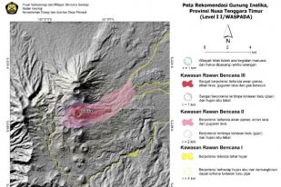 Status Waspada Gunung Inielika NTT