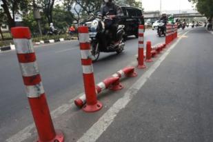 Jakarta Pasang Mata Kucing di Jalur Sepeda